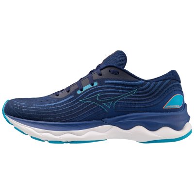 Zapatillas Para Correr Mizuno WAVE Skyrise 4 Hombre - Azul Marino / Turquesa / Naranjas - Chile M03